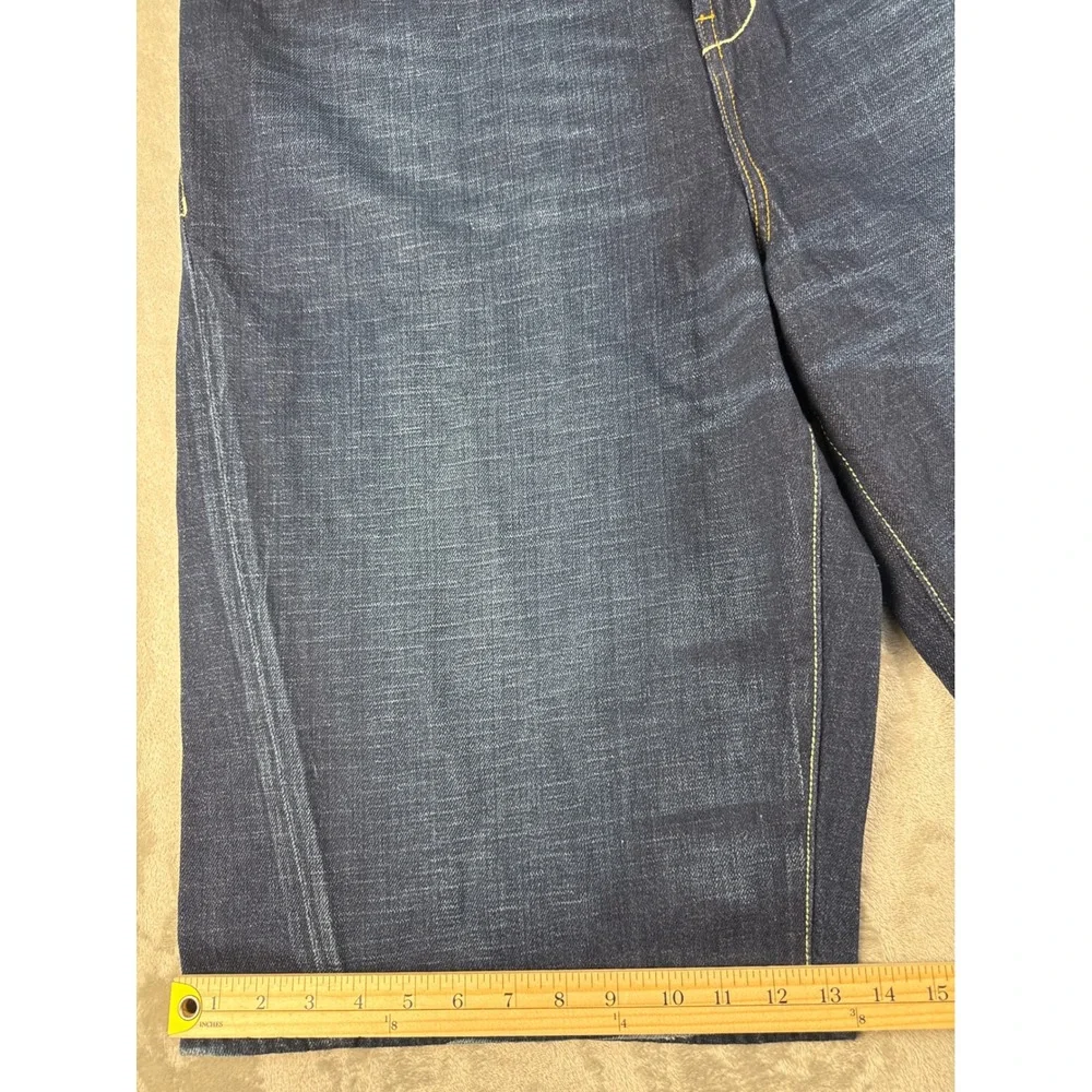 Rocawear Hidden Track Denim Shorts Dark Indigo Baggy Y2K Mens 40 NEW